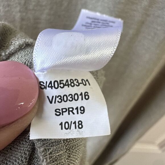 Athleta Martinique Maxi Dress Slub Knit Pockets Size M Green Summer Beachy - Picture 9 of 10